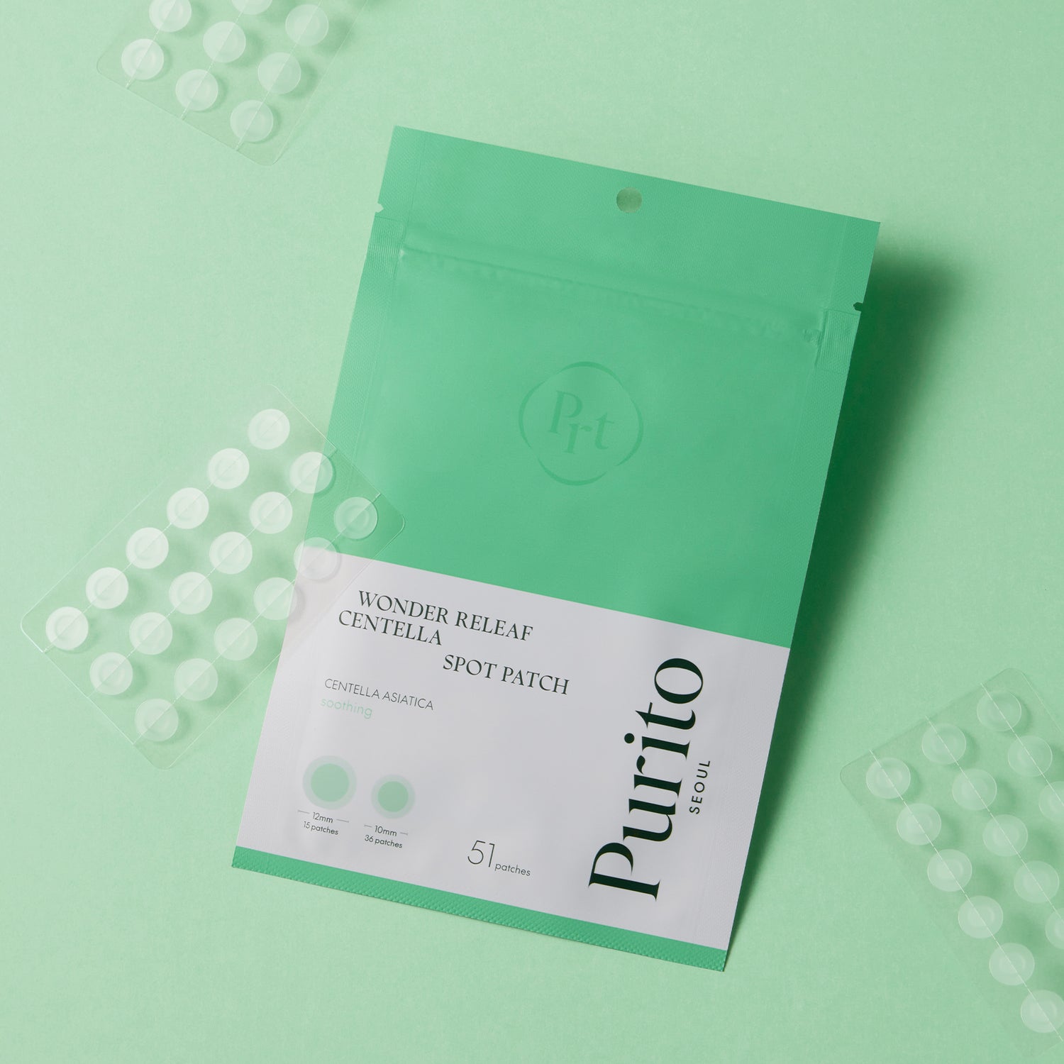 Purito – Patchs Anti-Imperfections au Centella – 51 patchs