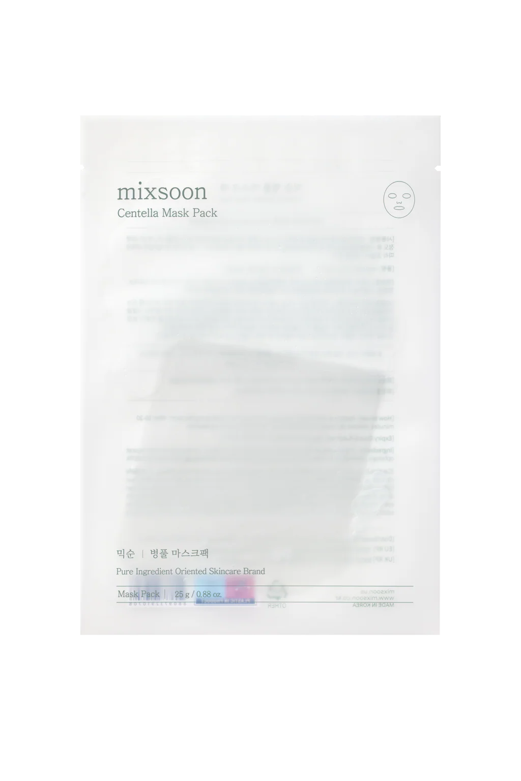 Mixsoon – Masque Centella apaisant – 1 pièce