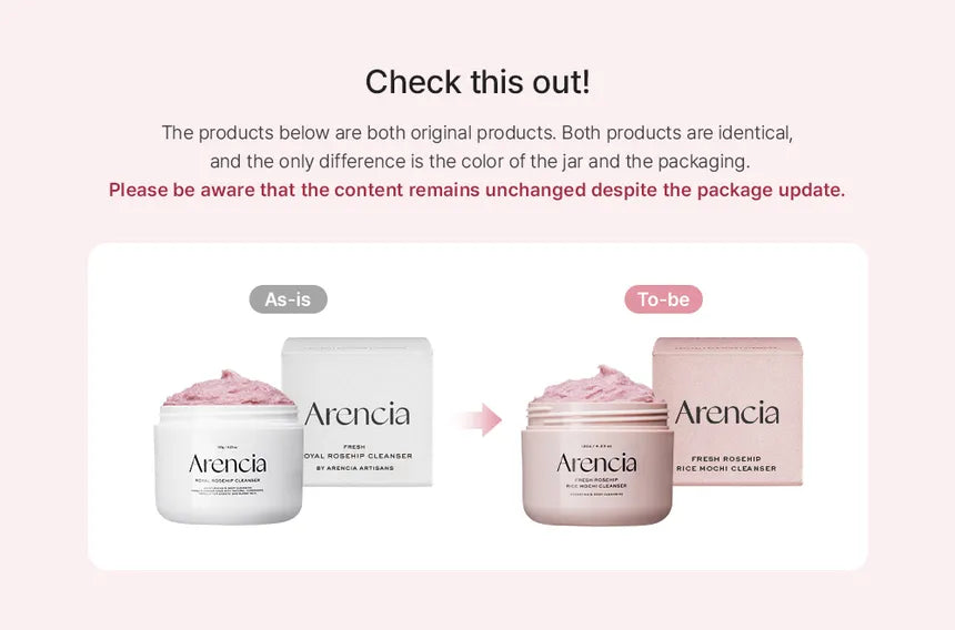 Arencia - Nettoyant Moelleux au Mochi de Riz et Rose Musquée - 120g